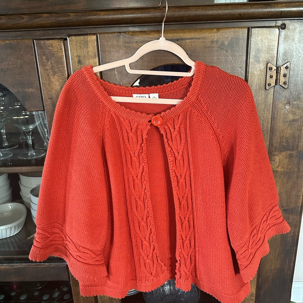 Women’s XL orange sweater